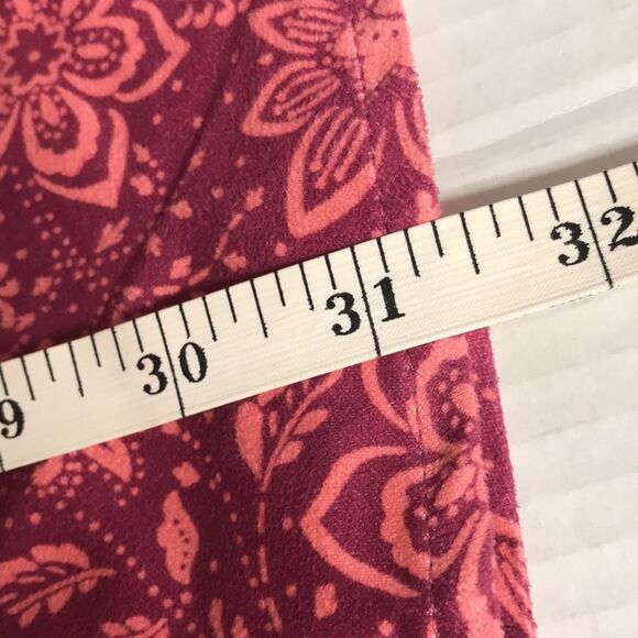 WOMAN WITHIN Long Sleeve Button Up Blouse Plus Sz 1X (22/24) Raspberry Pink Top - Picture 9 of 9